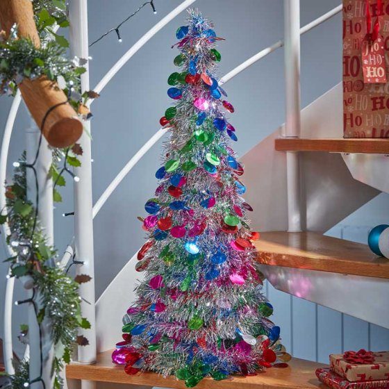 Smart Garden X-Bling! Silver Bauble Cone - 60Cm