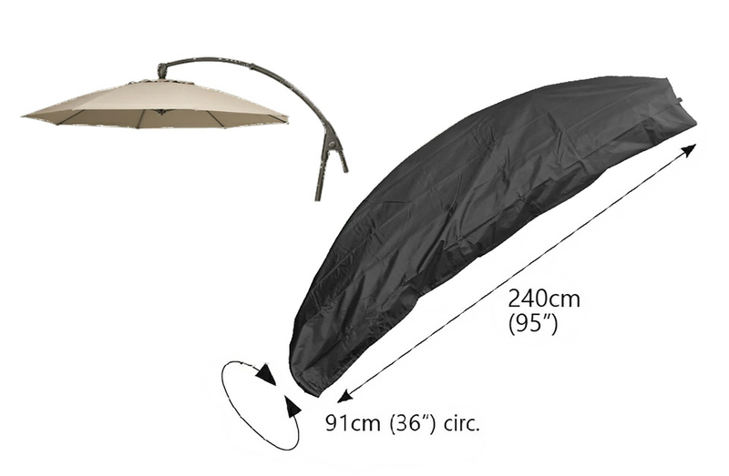 Bosmere Protector 6000 Cantilever Parasol Cover - Storm Black