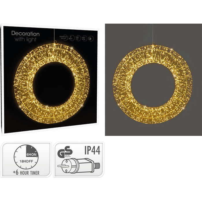 Koopman Ring 1440 LED Warm White (50cm)