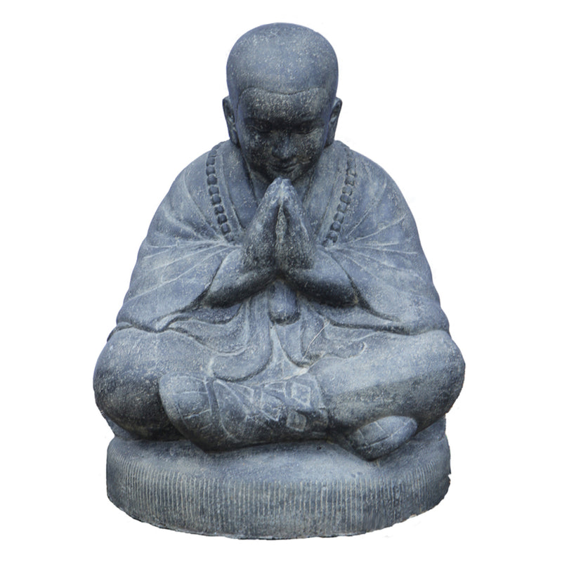 Sitting Monk 80cm Cast Stone