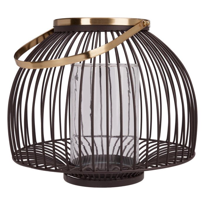 Koopman Lantern 23Cm Iron Wire Brown