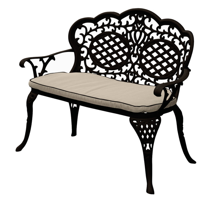 MERCER Ballygowan Love Seat Bench (H'Bronze/Cream)