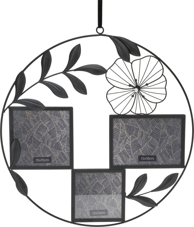 Round Photo Frame Can Hold 3 Picture