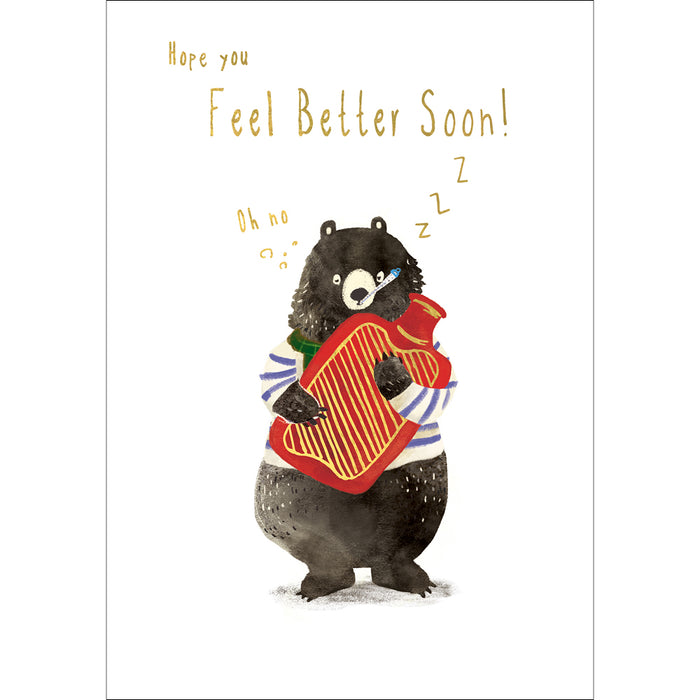 ABA Get Well Soon - Bear Hugging Hot Water Bottle
