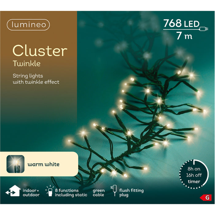 Kaemingk LED Cluster Lights - Warm White (L.700Cm)