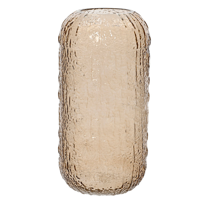 Kaemingk Pecan Brown Glass Vase (34cm)
