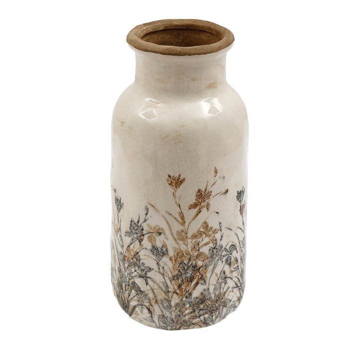 Sifcon 14.5X30Cm Floral Pattern Vase