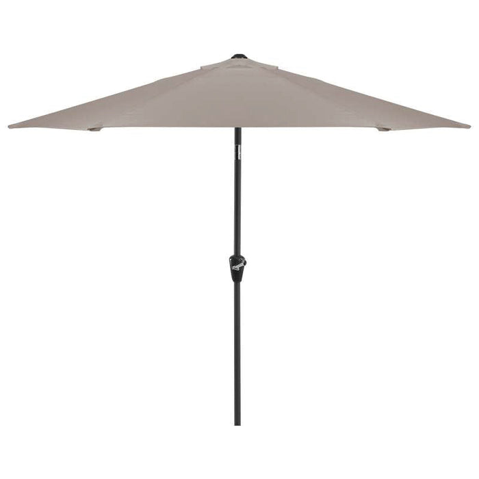 NOVA Antigua 2.4m Round Aluminium Garden Parasol - Crank & Tilt - Taupe