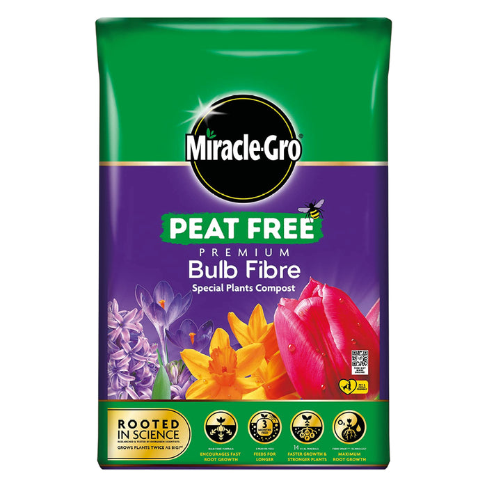 Miracle-Gro Peat Free Premium Bulb Fibre Compost 20Ltr