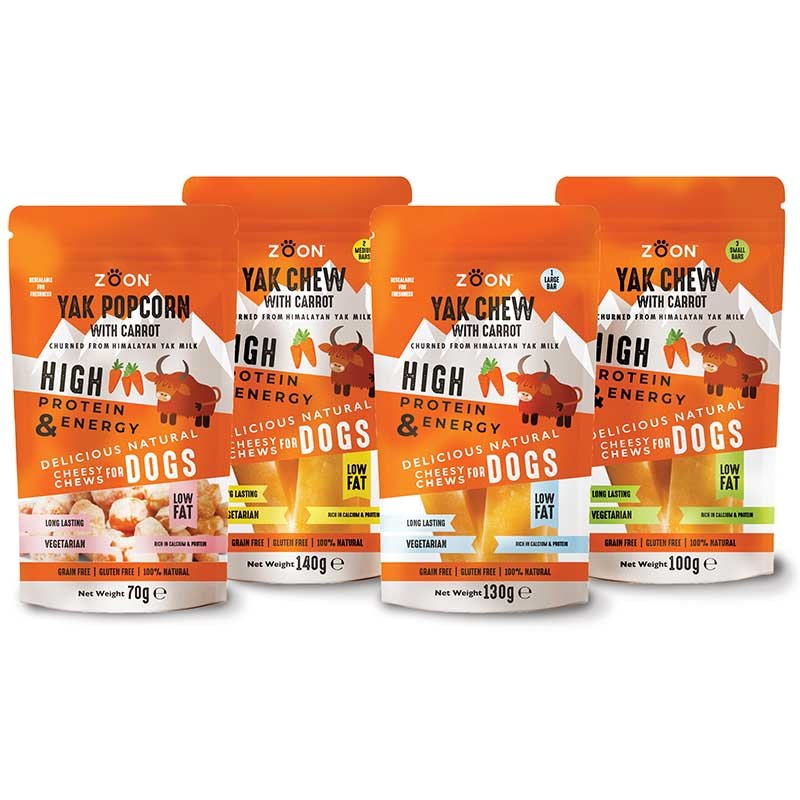 Zoon 1 Large Yak Chew with Carrot - 130g