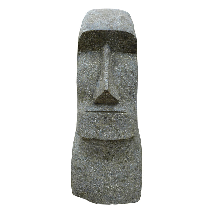 Moai Head Natural Basanite Stone 30cm
