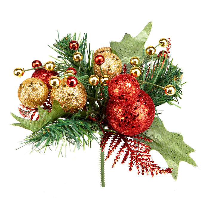 Premier Red & Gold Glitter Ball Pick (18cm)