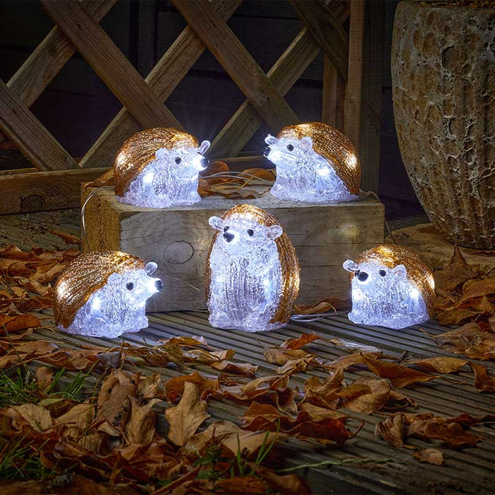 Smart Garden Inlit Ice Hedgehogs - Set Of 5