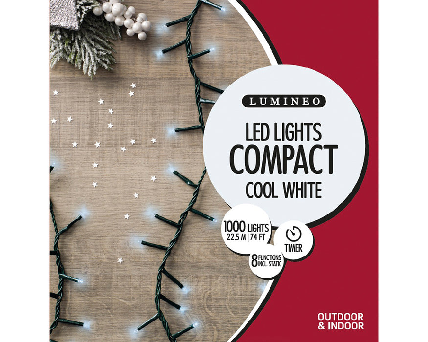 Kaemingk LED Compact Lights - Cool White (L.2250Cm)