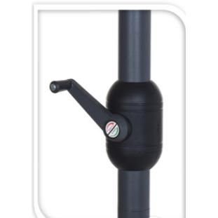 Koopman Umbrella Dia 3M Taupe Fabric Aluminium Pole
