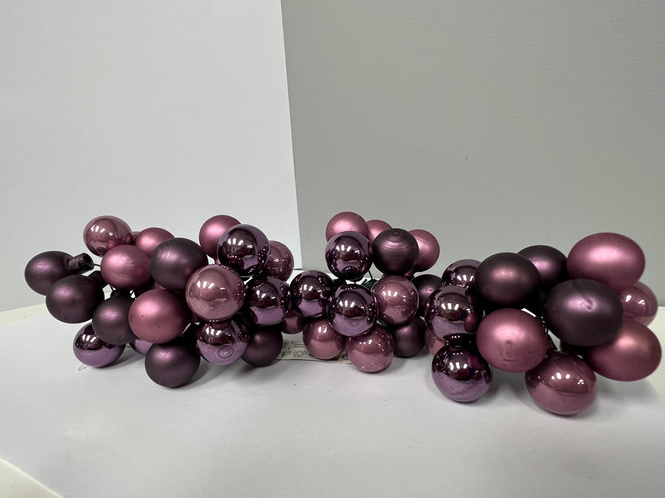 Koopman Purple Mini Christmas Balls On Metal Wire