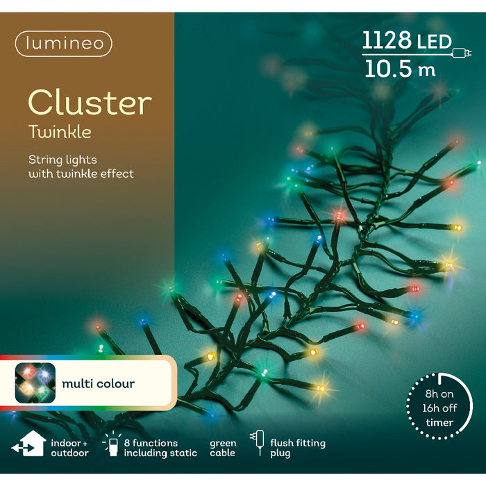 Kaemingk LED Cluster Lights - Multicolour (L.1050Cm)