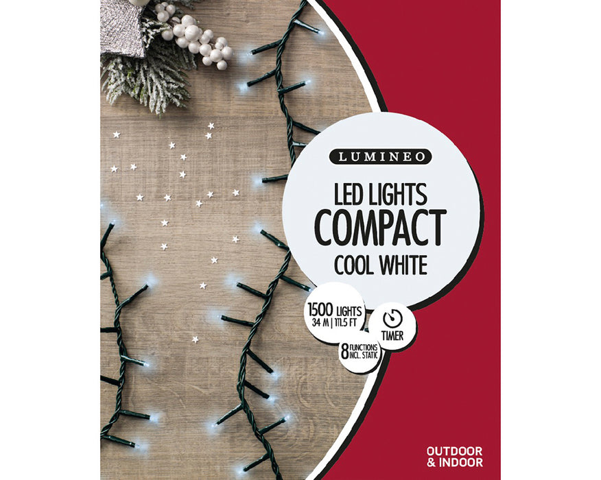 Kaemingk LED Compact Lights - Cool White (L.3400Cm)