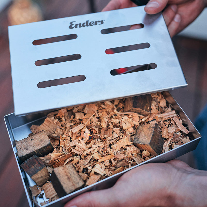 Enders Stainless Steel Smoking Box