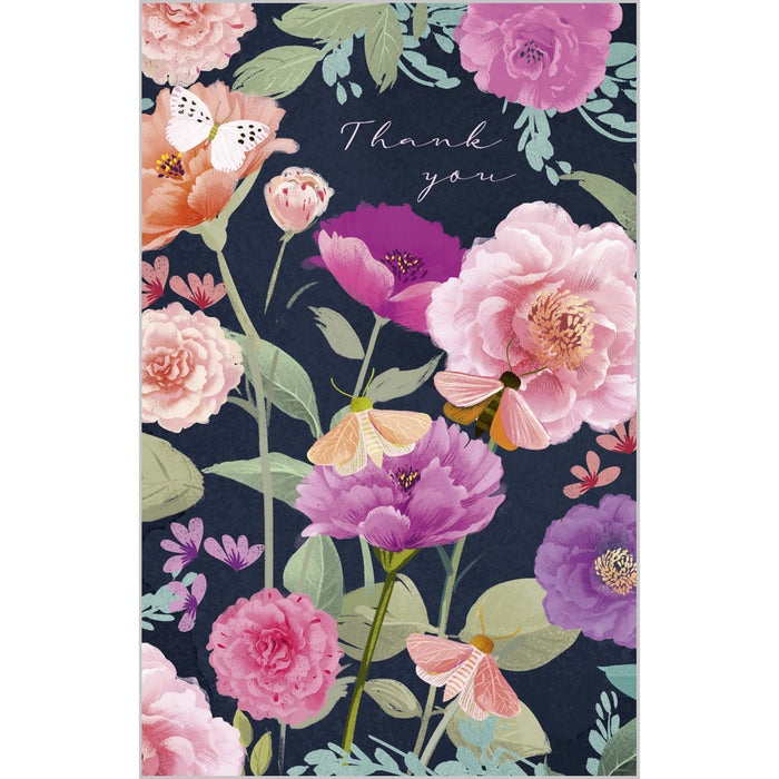 ABA Notelets Thank You - Illustrated Flowers