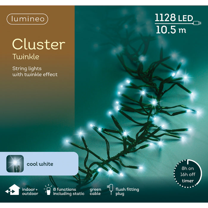 Kaemingk LED Cluster Lights - Cool White (L.1050Cm)