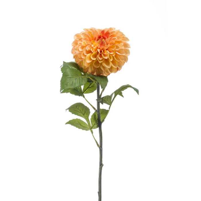 EEG Dahlia Pompom Spray Peach 74cm