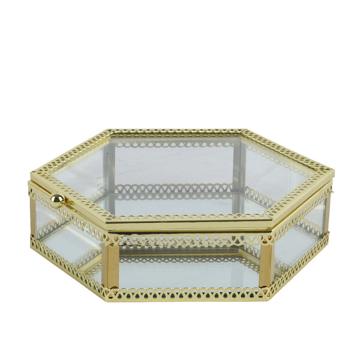 Kaemingk Box Glass Clear (L.15Cm X W.13Cm X H.3.5Cm)