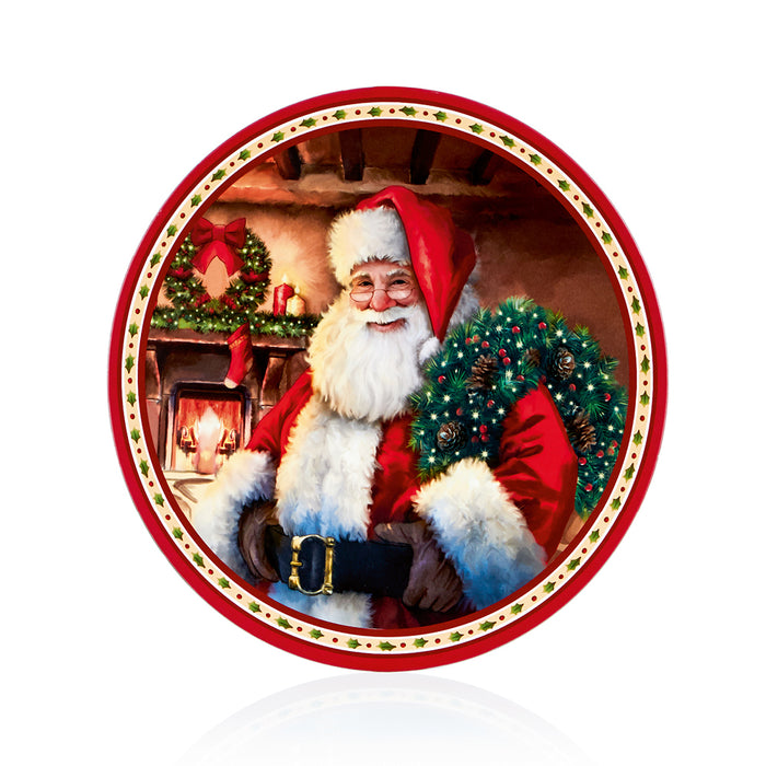 Premier Red Santa With Charger Plate (40cm)