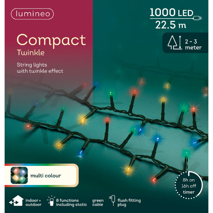 Kaemingk LED Compact Lights - Multicolour (L.2250Cm)