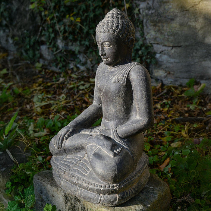 Sitting Buddha Cast Stone 60cm