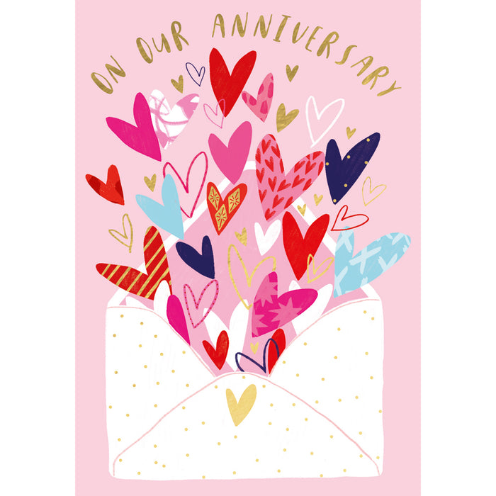ABA Our Anniversary - Love Heart Envelope