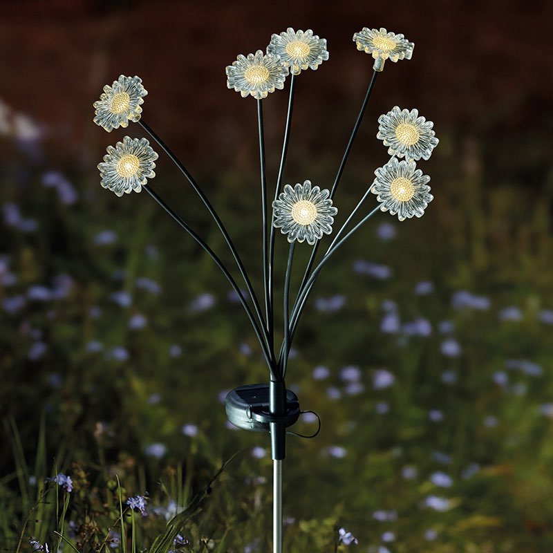 Smart Solar 8-Stem FloraLights Warm White Stake Light