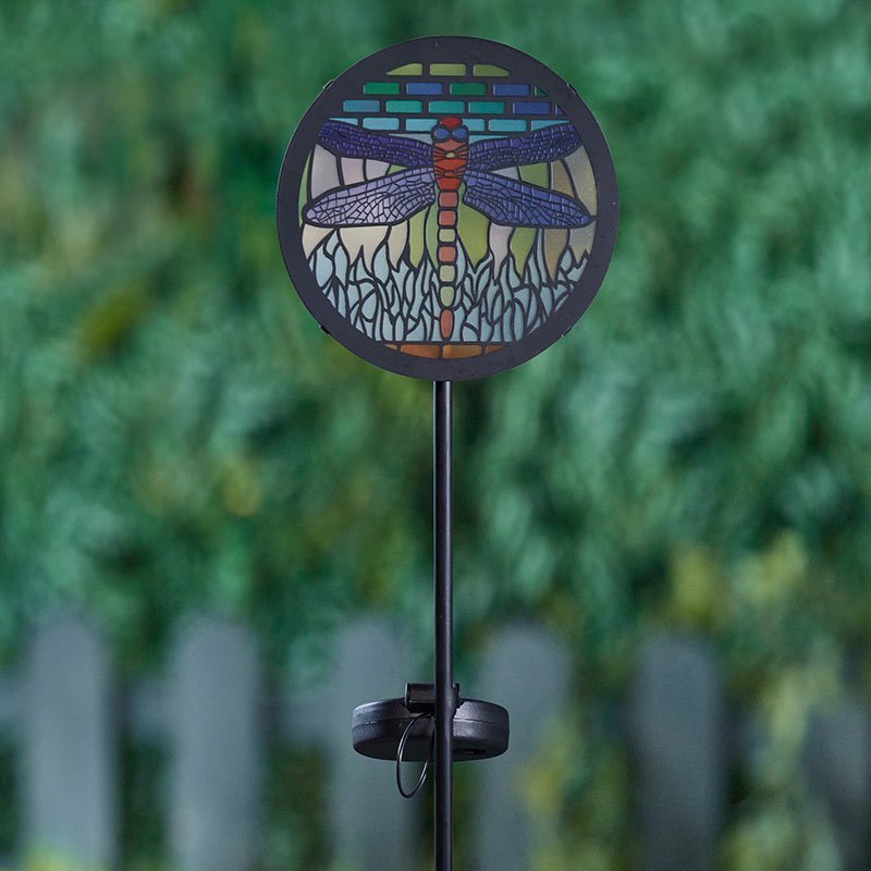 Smart Solar Tiffany Dragonfly Stake