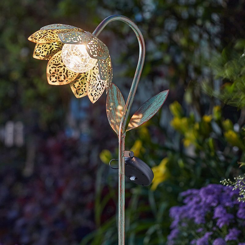 Smart Solar Damasque Solar Bloom - Verdigris