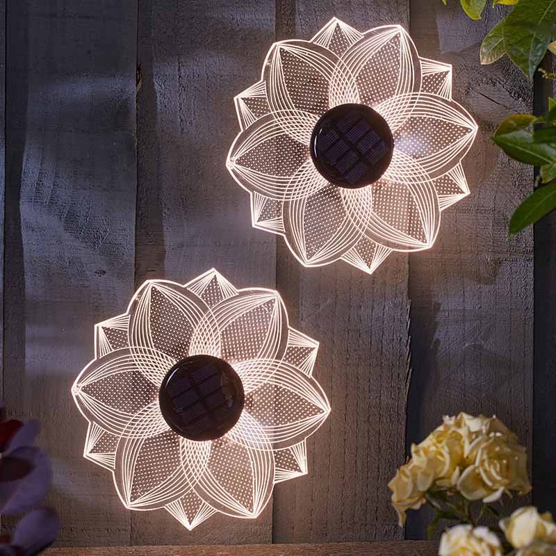 Smart Solar BloomLine Fence & Wall Decor 2pk
