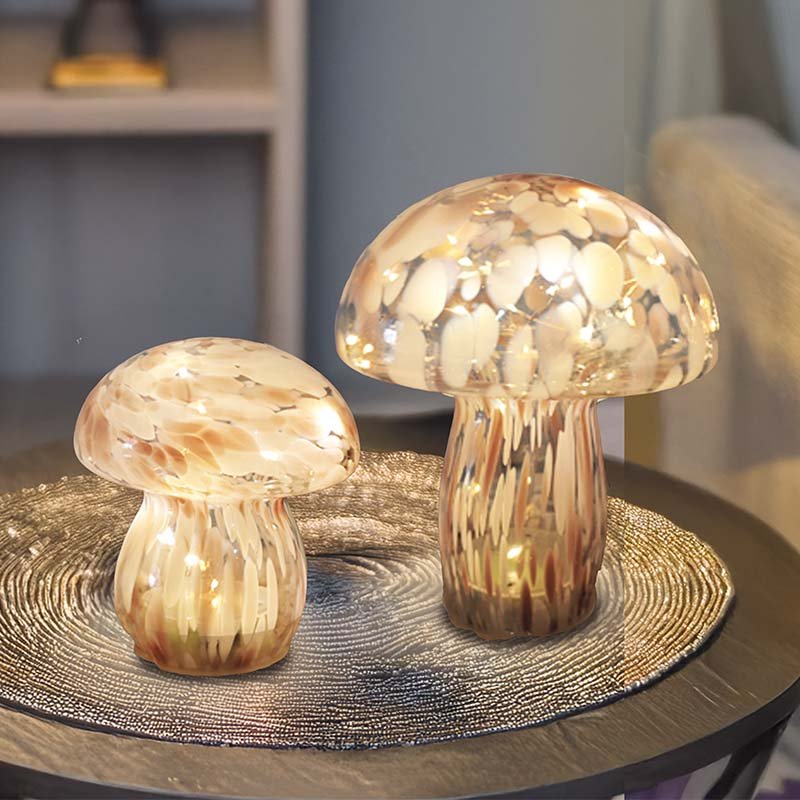 Smart Garden Pink & White GlassArt Mushroom POS 6 - Large