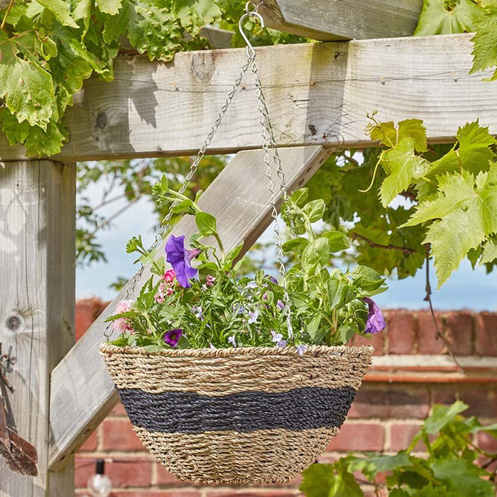 Smart Garden 14in Kent Faux Rattan Hanging Basket