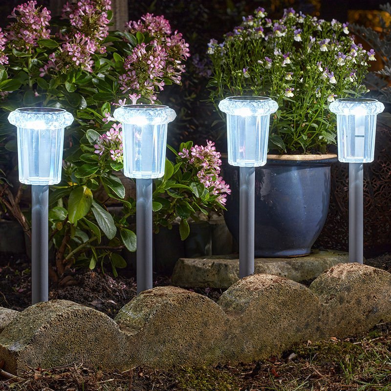 Smart Solar Raylite Solar Stake Light 4pc Carry Pack