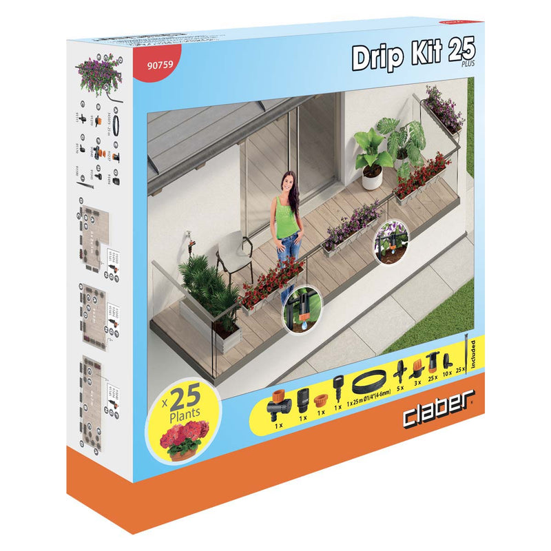 Claber Kit Drip Plus 25 Pots