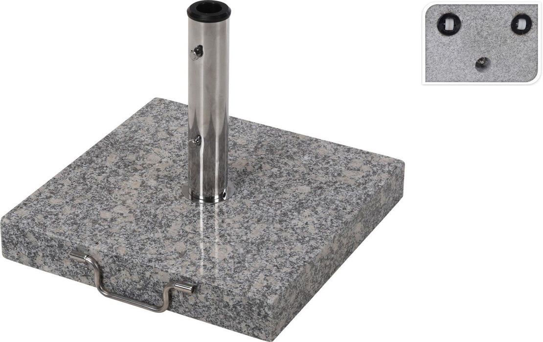35kg Umbrella Base Granite Grey - Square