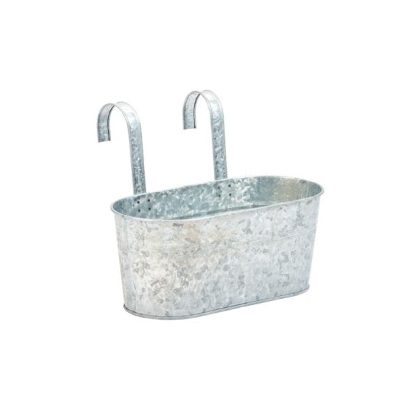 Smart Garden 12" Fence & Balcony Planter - Galvanised