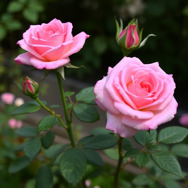 Standard Rose Garden Queen Pink — Carpenders Park Garden Centre