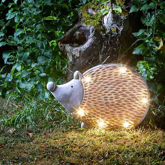 Smart Solar Woodstone In-Lit Hedgehog