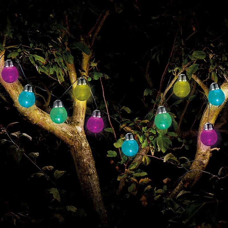 Smart Solar Crackle Globes - Set of 10
