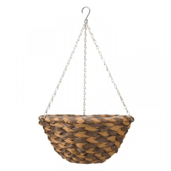 Smart Garden 14in Faux Rattan Basket - Earth Braid