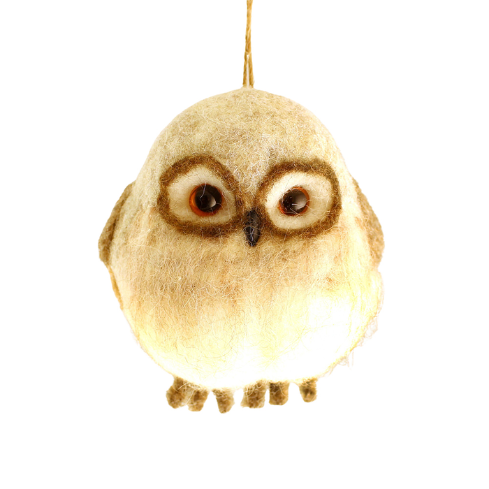 Sage Décor  Hanging Felt Owl 12Cm