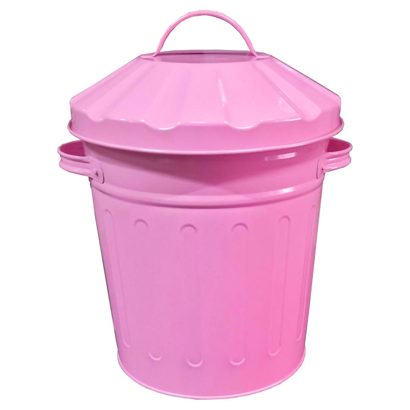 Apollo Galvanised Mini Bin - Pink 37cm X 26cm (Diameter)