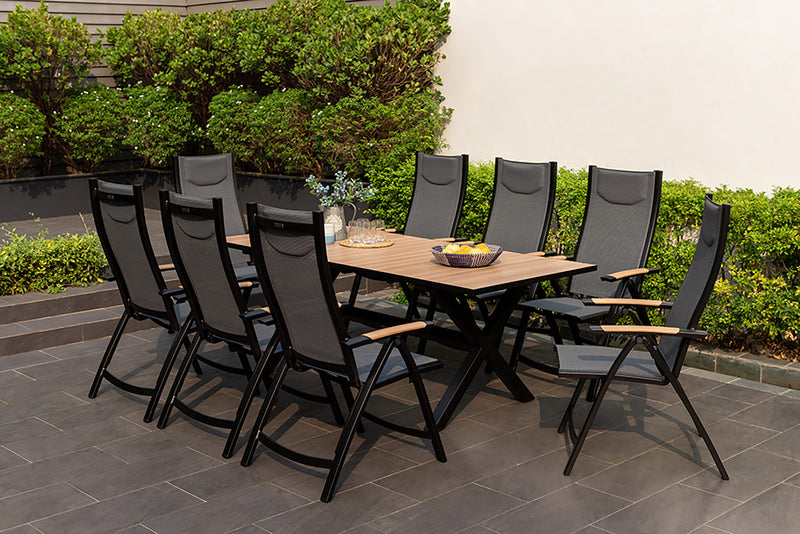 LifestyleGarden Panama 8 Seater Reclining Set - EX DISPLAY