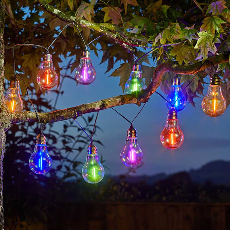 Smart Solar Eureka! NeonEsque Lightbulbs - Set of 10