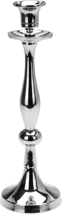Candle Holder Aluminium Silver 270mm